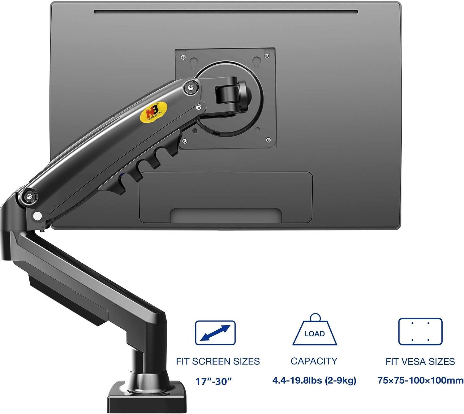 NB F80 17″-30″ Full Motion Ergonomic Monitor Arm NB F80 17″-30″ Full Motion Ergonomic Monitor Arm